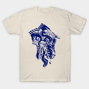 Hound's Head - Blue - T-Shirt